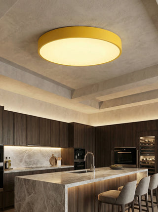 Modern round flush mount ceiling light fixture