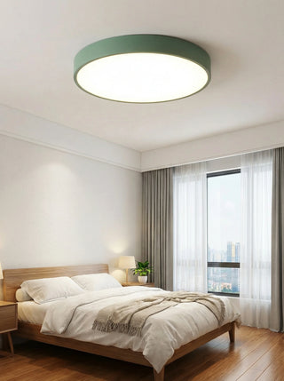 Modern round flush mount ceiling light fixture