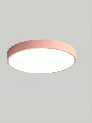 Modern round flush mount ceiling light fixture - pink