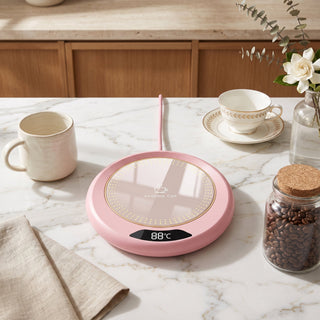 Beverage Mug Warmer With USB Temperature Control - pink