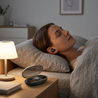 Wireless Earbuds With Invisible Fit And Charging Case