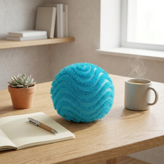 Fidget Toy Stress Relief Desktop Ornament with Squishy Texture - turquoise