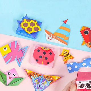 Origami Craft Kit with 3D Paper Animals for Kids