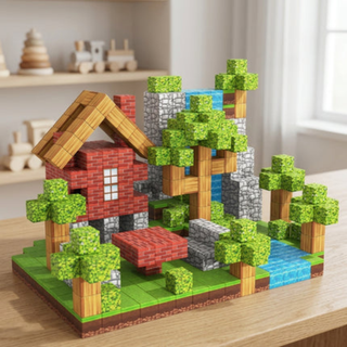 Building Blocks Magnetic Set for Kids STEM Learning