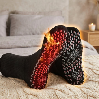 Heated Socks with Rechargeable Warmth for Winter Outdoor Activities - black