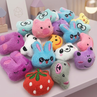 Set of ten mini plush dolls for claw machines