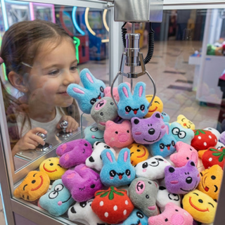 Set of ten mini plush dolls for claw machines