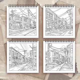Adult spiral coloring book for creative relaxation