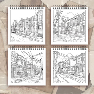 Adult spiral coloring book for creative relaxation