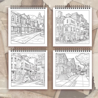 Adult spiral coloring book for creative relaxation