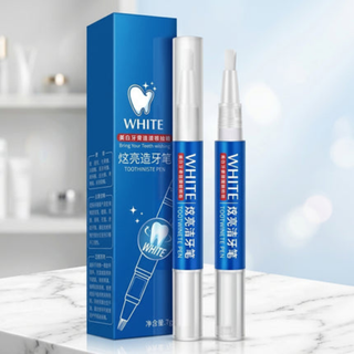 Tooth whitening gel pen for smile brightening