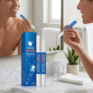Tooth whitening gel pen for smile brightening