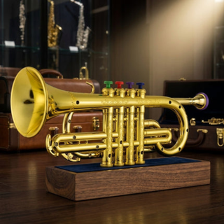 Kids toy trumpet with realistic sound features