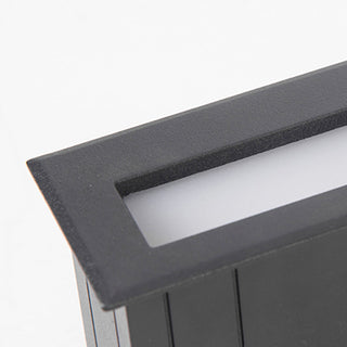 Stair Step Wall Light with Recessed LED Lighting