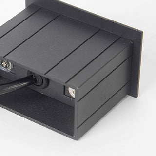 Stair Step Wall Light with Recessed LED Lighting
