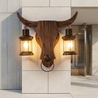 Wall Sconce with Vintage Double Lantern Design