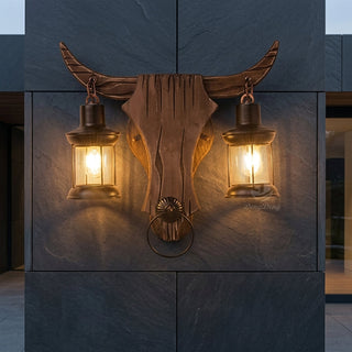 Wall Sconce with Vintage Double Lantern Design
