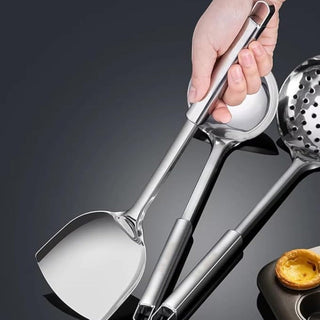 Kitchen Utensil Set with Stainless Steel Handles