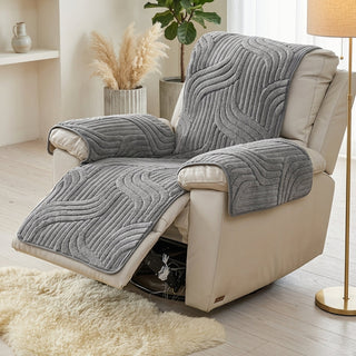 Recliner Armchair Cover with Jacquard Pattern - granite flow