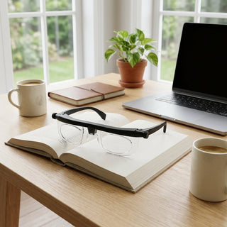 Reading Glasses With Adjustable Magnification For Near Vision