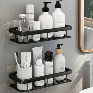 Bathroom Shelf Corner Wall Mounted Without Drilling