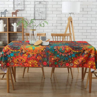 Tablecloth with Boho Fringe Rectangular Design