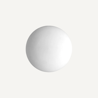 Wall Lamp with Round Glass Shade for Indoor Spaces