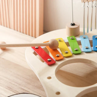 Montessori Musical Xylophone Table With Bells For Baby Play
