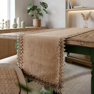 Table Runner Rustic Jute Design for Dining Table
