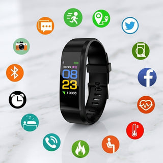 Smartwatch for Seniors with Health Tracking and LED Display