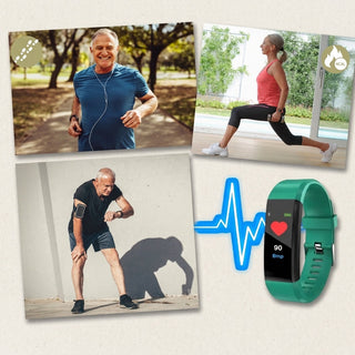 Smartwatch for Seniors with Health Tracking and LED Display