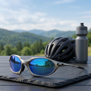 Sport Sunglasses For Men With Polarized Lenses - blue