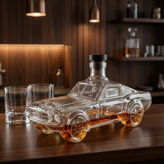 Car Shaped Glass Whiskey Decanter With Stopper