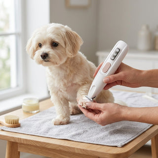 Pet Trimmer With LED Light For Dogs And Cats