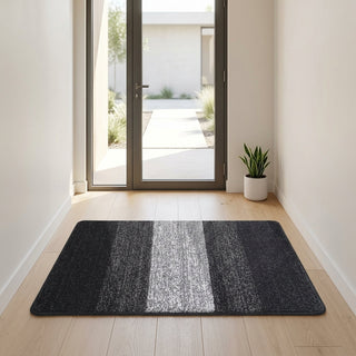 Doormat With Non Slip Base For Entrance Areas - black