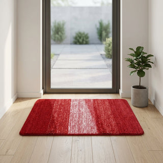 Doormat With Non Slip Base For Entrance Areas - red
