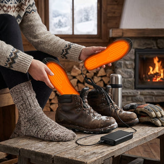 Heated Insoles With USB Charging And Adjustable Temperature Control