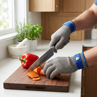 Stainless Steel Safety Glove With Cut Resistant Design