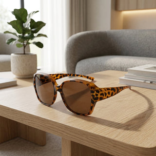 Clip On Sunglasses Fitting Over Prescription Eyeglasses - panther / pro