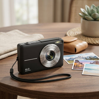 Compact Digital Camera With 1080p Video And HD Photos - black