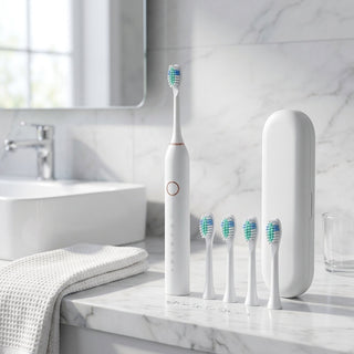 Sonic Toothbrush With Six Cleaning Modes And Long Battery Life - white
