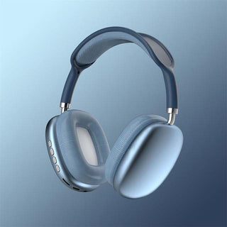 Wireless Headphones with Active Noise Cancelling and Deep Bass - sky blue