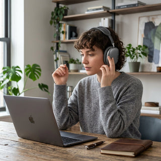 Wireless Headphones with Active Noise Cancelling and Deep Bass