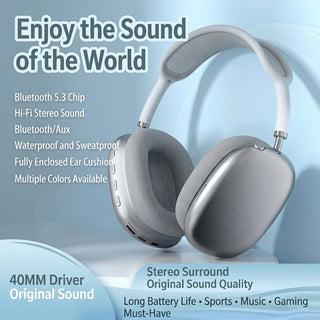 Wireless Headphones with Active Noise Cancelling and Deep Bass