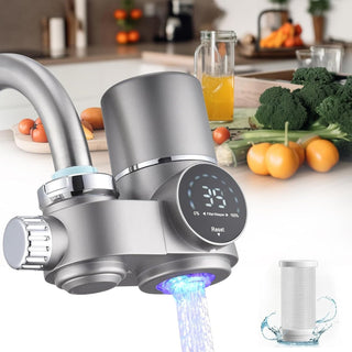 LED Display Faucet Water Filter with UV Sterilization Light