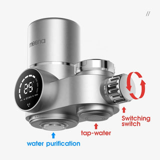 LED Display Faucet Water Filter with UV Sterilization Light