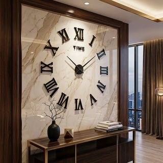 Metal Wall Clock With Silent Quartz Movement And Large Readable Numbers | Nash