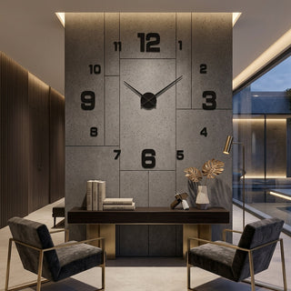 Metal Wall Clock With Silent Quartz Movement And Large Readable Numbers | Nash