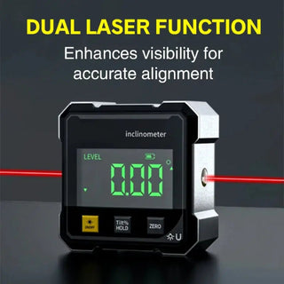 Digital Angle Finder With Magnetic Mount And Aluminum Alloy Construction Laser | Parkman