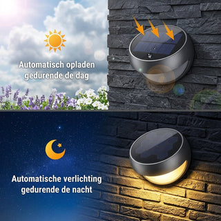 Wireless Solar LED Wall Lights With Weather Resistant Design And Automatic Sensor | Patton